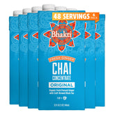 Bhakti concentrado chai frente del envase mostrando marca y diseño, beneficio: fácil identificación