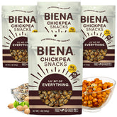 BIENA frente del empaque mostrando marca y variedad lil’ bit of everything, práctico para llevar