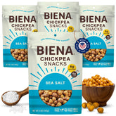 BIENA frente del empaque mostrando diseño y tamaño, práctico para llevar