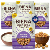 BIENA empaque frontal Rockin’ Ranch mostrando diseño y beneficios