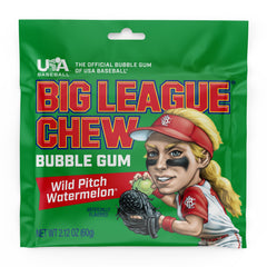 Big League Chew bolsa resellable abierta conserva la frescura después de usar