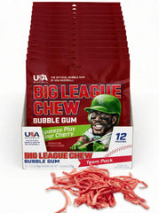 Big League Chew frente del paquete mostrando diseño y sabor