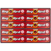 BIG RED frente del empaque mostrando diseño y color que atrae