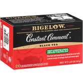 Bigelow Constant Comment frente del empaque mostrando el pack y sabor