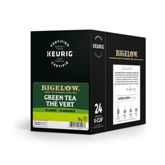Bigelow empaque frontal mostrando 24 cápsulas y conveniencia inmediata