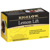 Bigelow Tea frente del empaque mostrando la caja y marca con atractivo visual