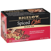 Bigelow embalaje frontal mostrando 6 paquetes y 120 bolsas, conveniencia y frescura