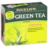Bigelow Tea empaque frontal con seis cajas y 40 bolsitas, fácil identificar