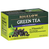 Bigelow Tea frente del empaque mostrando cantidad y diseño, práctico para almacenar