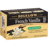 Bigelow Tea vista frontal del paquete que muestra la marca y el sabor