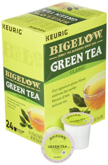 Bigelow Tea cápsula K-Cup en primer plano resaltando cierre hermético y facilidad de uso