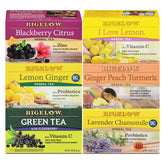 Bigelow Tea paquete frontal mostrando diseño y cantidad 110 bolsitas, conveniencia