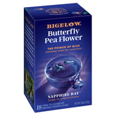 Bigelow Tea caja frontal mostrando diseño y beneficios visuales