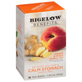 Bigelow Tea paquete frontal mostrando diseño y beneficios para fácil identificación