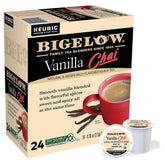 Bigelow caja frontal con diseño Vanilla Chai y aroma visible