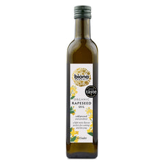 Biona botella de 500 ml vista frontal, envase ecológico y uso versátil