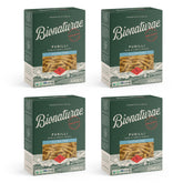 bionaturae paquete frontal con fusilli orgánico sin gluten mostrando marca y beneficios