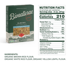 bionaturae granos de arroz y lentejas crudos que muestran ingredientes orgánicos
