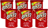 Bisto frente del envase mostrando marca y diseño, conveniencia instantánea
