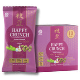 BJDesign paquete frontal Happy Crunch mostrando porciones individuales y marca