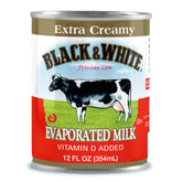 Black & White frente del pack de 4 latas, presentación práctica y ahorro