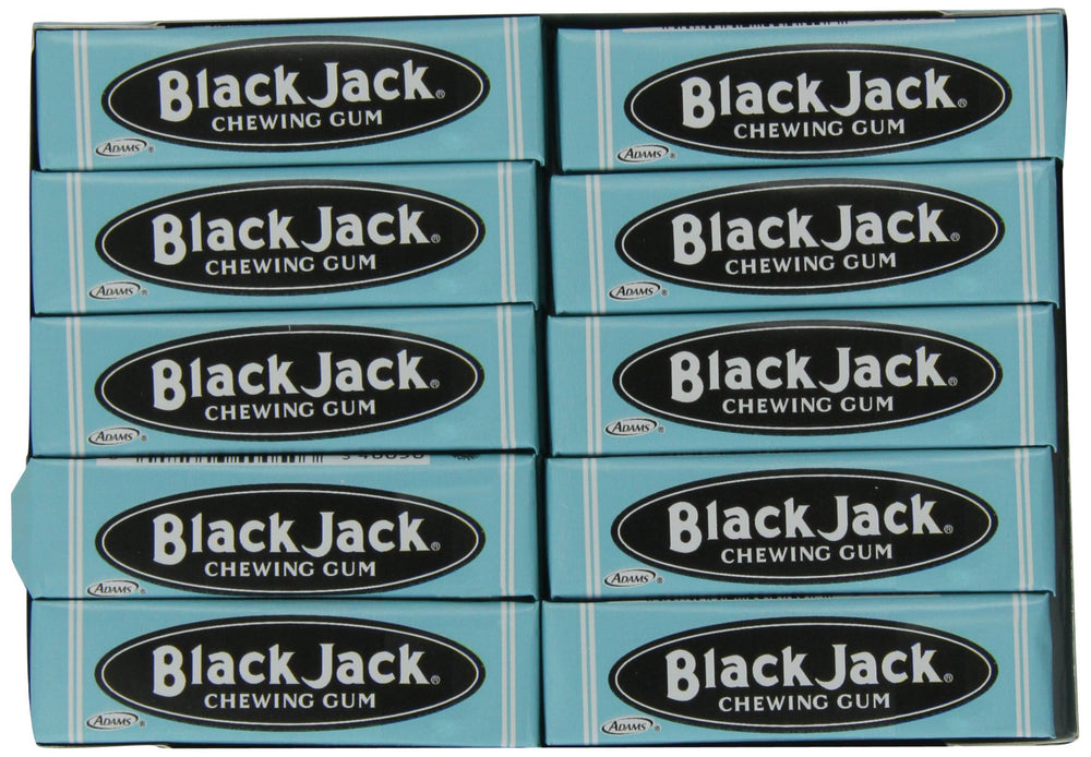 Black Jack frente del empaque mostrando 20 sobres y facilidad de transporte