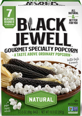Black Jewell frente del empaque mostrando etiqueta natural y pack de 6