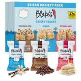 Blake's paquete frontal variedad 24 mostrando sabores y beneficio práctico
