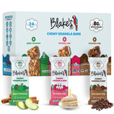 Blake's Seed Based frente del paquete Variety Pack mostrando 24 barras, conveniencia