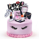 BlingABC topper frontal Happy Birthday destacando el centro de la mesa