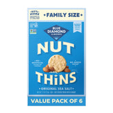 Blue Diamond empaque frontal mostrando Nut-Thins Original y conveniencia