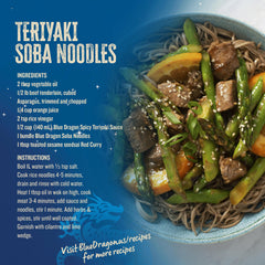 Blue Dragon en ensalada fría con verduras, sugerencia de receta ligera