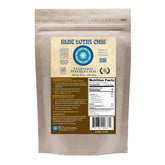 Blue Lotus Chai frente del empaque mostrando marca y raciones