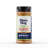 Blues Hog vista frontal del envase mostrando su tamaño y atractivo