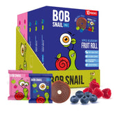 Bob Snail frente del paquete mostrando cantidad y sabores beneficios práctico