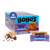 Bobo's paquete frontal de barras chocolote almendra muestra conveniencia