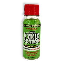 bobs pickle pops shot en mano listo para beber y reponer electrolitos