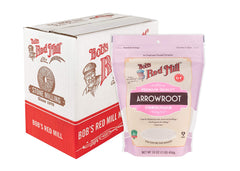 Bob's Red Mill paquete frontal mostrando etiqueta y tamaño, confianza en calidad
