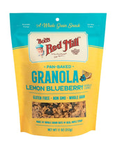 Bob's Red Mill empaque frontal limón arándano muestra información y atractivo