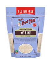 Bob's Red Mill paquete frontal mostrando etiqueta sin gluten y beneficios