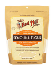 Bob's Red Mill fettuccine casero hecho con sémola, resultado firme
