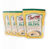 Bob's Red Mill paquete frontal mostrando polenta orgánica y conveniencia