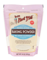 Bob's Red Mill frente del envase mostrando el paquete y volumen conveniente
