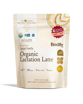 Bodily frasco frontal del producto mostrando el envase y el sello orgánico para confianza