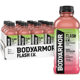 BODYARMOR Flash IV frontal mostrando la botella y etiqueta, hidratación inmediata