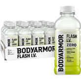 BODYARMOR botella frontal mostrando etiqueta y beneficio de rehidratación rápida