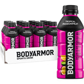 BODYARMOR botella frontal maracuyá mostrando etiqueta clara y beneficio hidratante