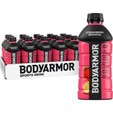BODYARMOR botella frontal mostrada con etiqueta clara y atractivo sabor