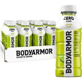 BODYARMOR botella frontal mostrando etiqueta y sabor limón lima, hidratación limpia
