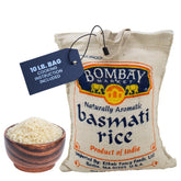 Bombay Market paquete frontal claro mostrando 10 lb y beneficios